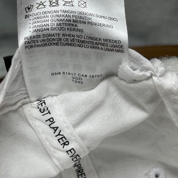 Nike Air Jordan Hat Child Size White 100% Cotton Adjustable Hook & Loop Back - Picture 10 of 12